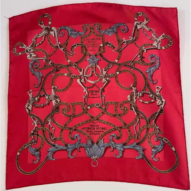 Textile Hermès Gavroche Instruction Du Roy 1993 Henry D'origny For Sale - Image 7 of 9