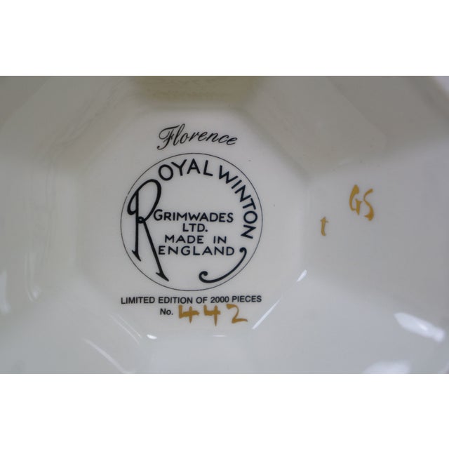 Ceramic Royal Winton Grimwades England Florence Chintz Floral All Over Vase Urn 12" For Sale - Image 7 of 11