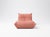 Togo Sofa in Pink Microfiber by Michel Ducaroy for Ligne Roset, 1970s For Sale - Image 4 of 4