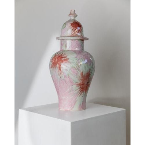 Vintage Ceramic Lidded Vase, 1990s For Sale - Image 11 of 11