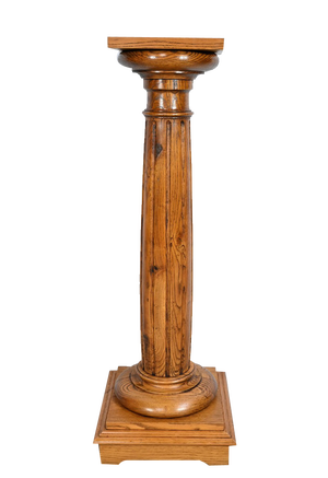 Vintage Column in Oak, 1900