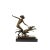 A nude bronze woman with three dogs resting on a black marble base by Josef Lorenzl, an Austrian of the 1920s. This piece...