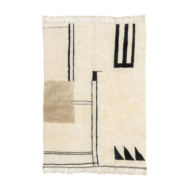 Hand-Knotted Wool Rug by Azele Studio For Sale - Image 9 of 9