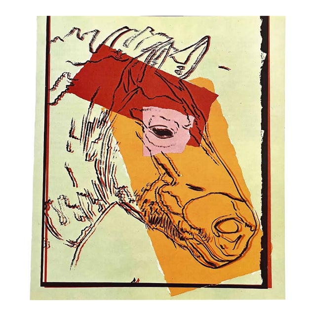 Andy Warhol Mongolian Wild Horse 1986 Vanishing Animals For Sale