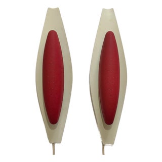 Modernist Model 8787 Wall Lamps from Böhlmarks, Sweden, 1950s, Set of 2 For Sale