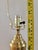 Metal Vintage Hand Painted Brass Side Table Lamp From India For Sale - Image 7 of 16