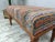 Burnt Orange Upholstered Walnut Soft Top Piano Bench For Sale - Image 8 of 9