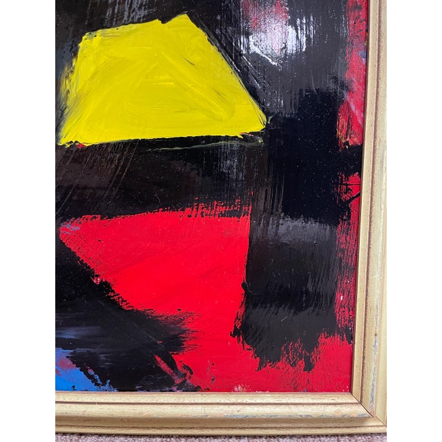 Alexander Calder 20th Century Abstract Oil Painting Pulgini 32 X 26 For Sale - Image 4 of 9