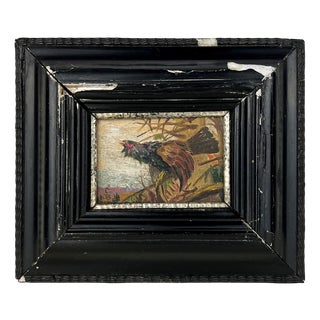 Capercaillie, 1890, Miniature Oil Painting, Framed For Sale