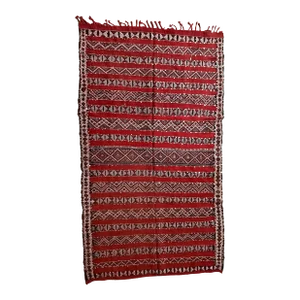 1980s Moroccan Authentic Kilim Rug - 9.9 X 5.68 Ft