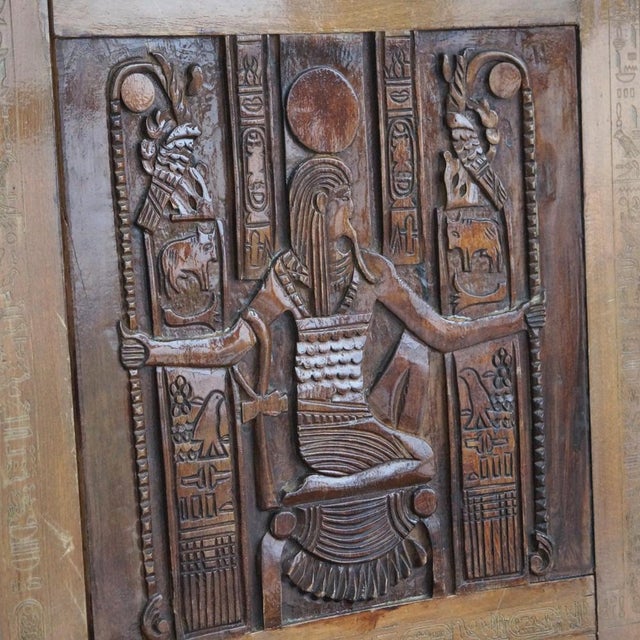 Vintage Egyptian Revival Chair in the style of Tutankhamun's Tomb Chair, 1955 For Sale - Image 11 of 12