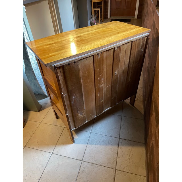 Antique Early 20th Century American Solid Wood Dresser — Cottage / Ralph Lauren Lodge Aesthetic, Attributed For Sale In Chicago - Image 6 of 12