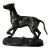 Vintage Bronze Dog Sculpture Signed Roger For Sale