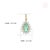 Certified 1.15ct Columbian Emerald Diamond Halo Pendant in 14k Yellow Gold For Sale - Image 10 of 15