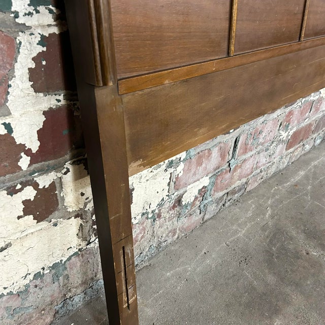 Mid Century Modern Full Size Headboard and Footboard For Sale In Cleveland - Image 6 of 11