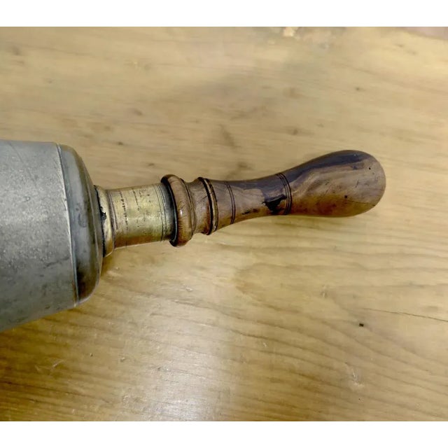 Vintage Bronze Hand Bell For Sale - Image 5 of 6