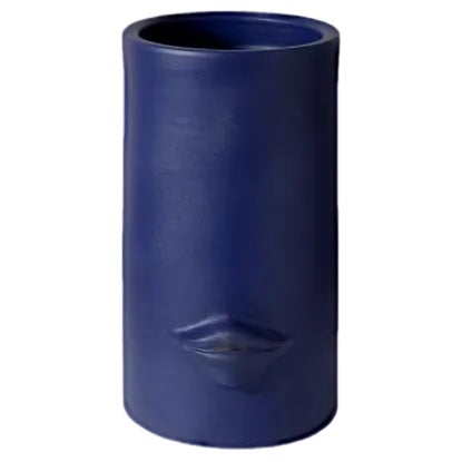 Al Bacio Blu Vase from Crita Ceramiche For Sale