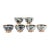 1960s Piero Fornasetti Ceramic Appetizer Bowls - Set of Six For Sale