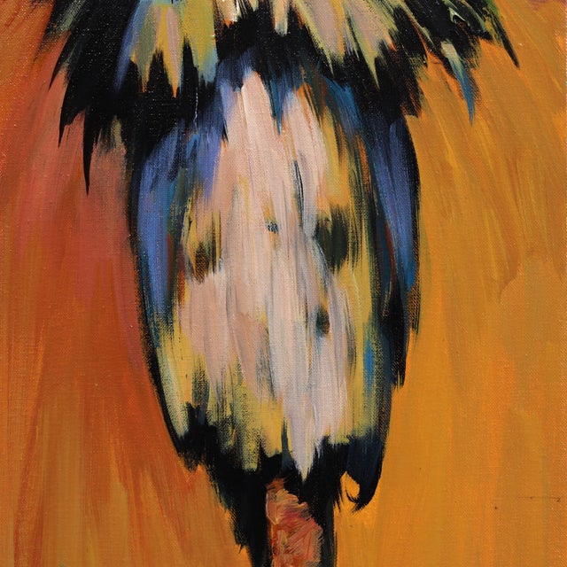 California Gold - Original Warm Palm Tree California Pop Art Acrylic Painting on Canvas by Kathleen Keifer For Sale In Los Angeles - Image 6 of 9