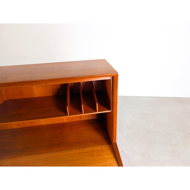 Wood Secretaire in Teak by Peter Hvidt & Orla Mølgaard-Nielsen for Søborg Møbelfabrik For Sale - Image 7 of 12