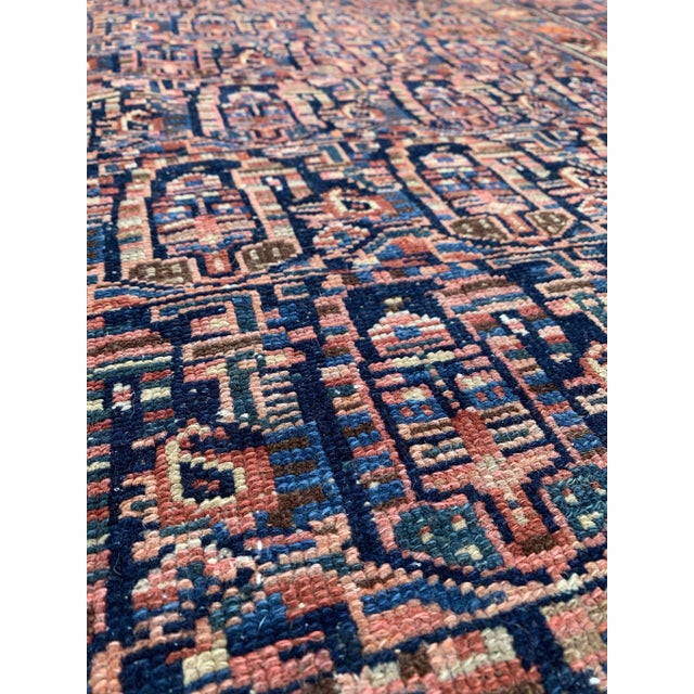 Boho Chic 1930s Boteh Village Mother-Daughter Rug, 4.4 x 6.3 For Sale - Image 3 of 12