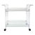 Late 20th Century Lucite 2-Tiered Rolling Bar/Serving Cart on Casters For Sale