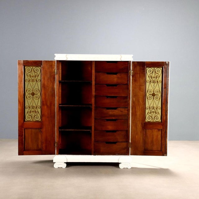 Neo-Renaissance Style Poplar Cabinet For Sale - Image 3 of 11