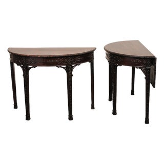 19th Century Pair Period Regency Tables, or Single Oval For Sale