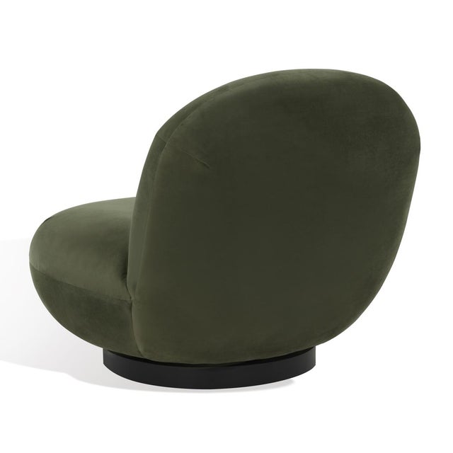 Stevie Boucle Accent Chair - Olive Green / Black For Sale In Philadelphia - Image 6 of 6
