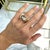 David Webb 18k Yellow Gold & Platinum Leopard Looped Tail Diamond Cocktail Ring Size 5 For Sale - Image 11 of 11