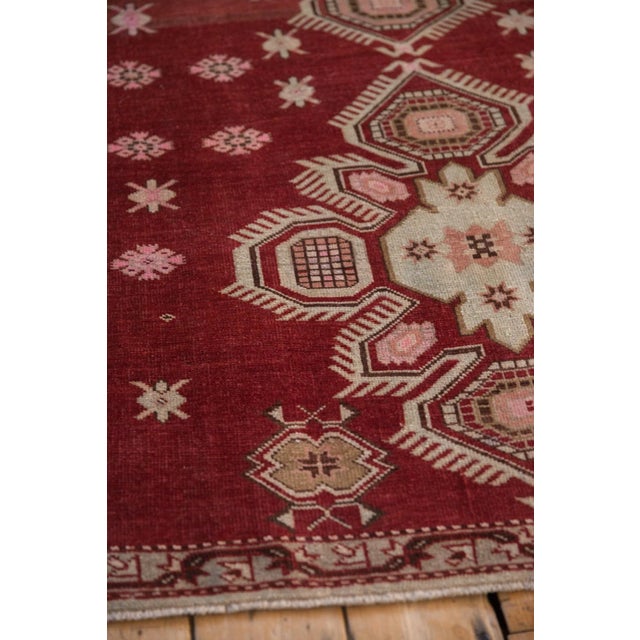 Chestnut Vintage Distressed Caucasian Rug - 3'5" x 5'6" For Sale - Image 8 of 9