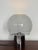 Large 'Porcino' table lamp designed by Luigi Caccia Dominioni for Azucena in 1966 with three switch modes. Chromed brass...