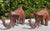 Mid 20th Century Vintage Oversized Metal Elephant Bookends With Weathered Patina, Pair For Sale - Image 5 of 9