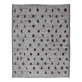 Modern Rug in Moroccan Style by Keivan Woven Arts 9'2 X 11'10 For Sale