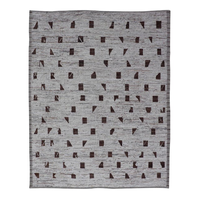 Modern Rug in Moroccan Style by Keivan Woven Arts 9'2 X 11'10 For Sale