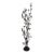 Vintage Wrought Iron Botanical Floor Candelabra For Sale