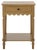 Heaven Scalloped 1 Top Drawer Accnt Table in Desert Brown For Sale - Image 10 of 10