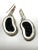 Mid Century Sterling 950 Silver and Hawaiian Lava Earrings - 2 Pieces For Sale - Image 4 of 4