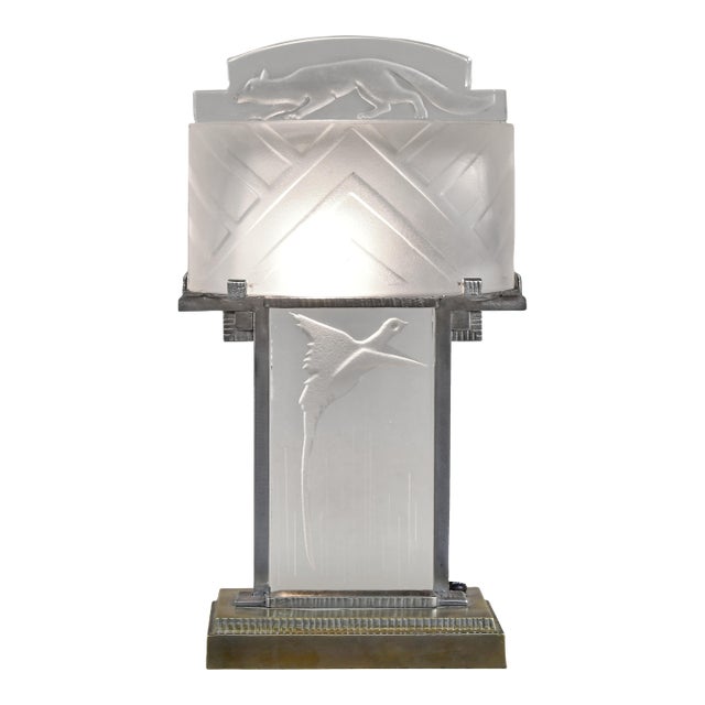 1920s French Art Deco Lamp by Muller Freres - France For Sale
