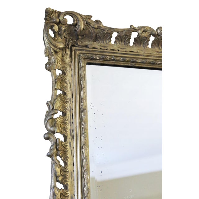 Antique Gilt Overmantle Wall Mirror, 19th Century For Sale - Image 5 of 8