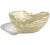 White Vintage Murano Barovier Toso Gold Flecks White Swirl Italian Art Glass Heart Ashtray Dish Bowl For Sale - Image 8 of 11