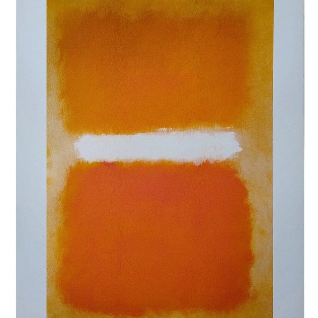1980s Gorgeous Mark Rothko limited edition lithograph. Signature printed. Lithograph number 96 of 200 (the numbers are...