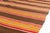 Mid 20th Century Handwoven Striped Boho Area Rug For Sale - Image 4 of 10