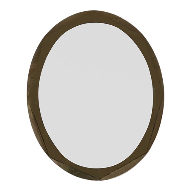 Mid 20th Century Italian Modern Fontana Arte Inspired Beveled Mirror For Sale