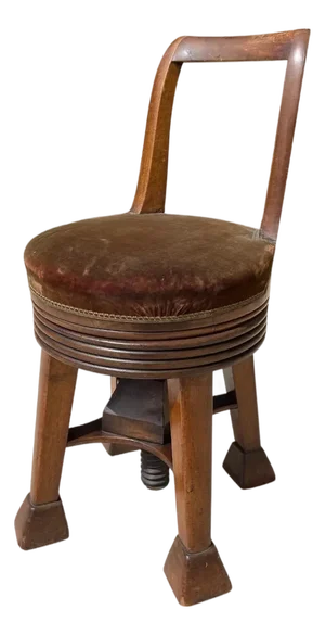 19th Century Mahogany Harpists Chair