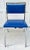 Here is a wonderful bright blue and steel chair from the later 20th century, most likely the 1970-80's. It was made by...