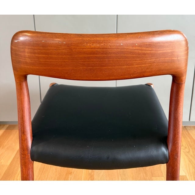 Wood Vintage Mid Century Niels Moller Model #75 Chair For Sale - Image 7 of 11