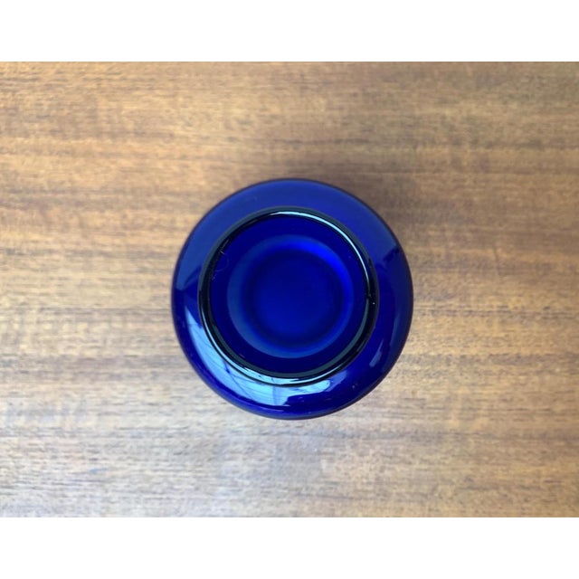 Mid-Century East German GDR Glass Vase from Veb Glaswerk Harz Derenburg, 1960s For Sale - Image 6 of 15