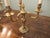 Large Brass Three Branch Table Lamps Candelabra, 1930, Set of 2 For Sale - Image 6 of 9