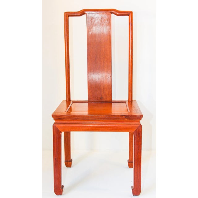 Wood 1950s Vintage Chinese Side Chair For Sale - Image 7 of 13